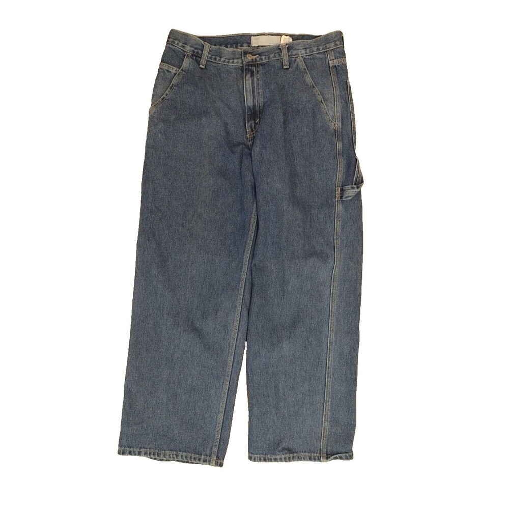 Levi's Carpenter Jeans Mens 33x30 Baggy Fit Y2K Blue Denim Workwear Skater